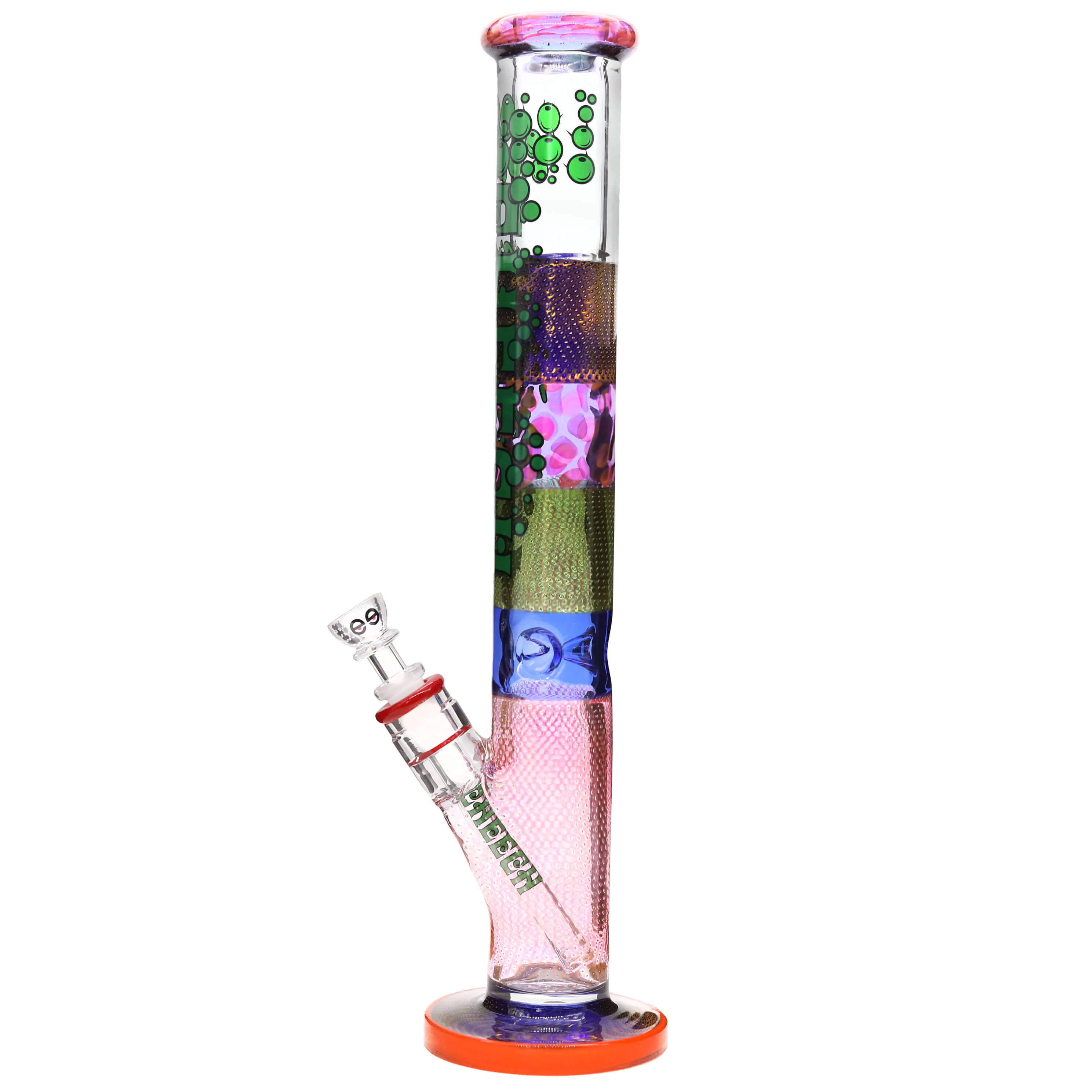 Cheech Multi Color Straight Tube Waterpipe (CHE-245) | 17 inch | Assorted Colors product image